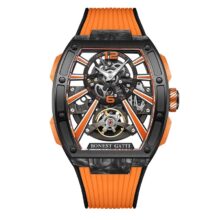 Montre Bonest Gatti Automatique tonneau carbone & acier – Image 1