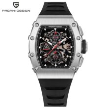 Montre automatique PAGANI DESIGN Squelette homme, en acier inoxydable – Image 6