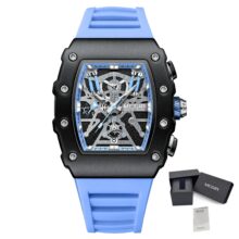 Montre MEGIR 2218 Chronographe sportif étanche, bracelet silicone – Image 4