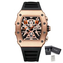 Montre MEGIR 2218 Chronographe sportif étanche, bracelet silicone – Image 3