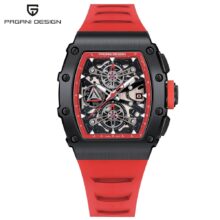 Montre automatique PAGANI DESIGN Squelette homme, en acier inoxydable – Image 4
