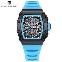 Montre automatique PAGANI DESIGN Squelette homme, en acier inoxydable – Image 3