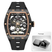 Montre MEGIR Sport mécaniques Silicone mouvement automatique lumineuse – Image 3