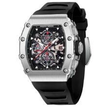 Montre automatique PAGANI DESIGN Squelette homme, en acier inoxydable – Image 14