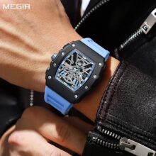 Montre MEGIR 2218 Chronographe sportif étanche, bracelet silicone – Image 11