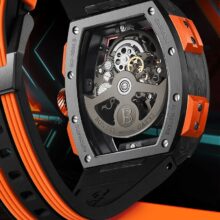 Montre Bonest Gatti Automatique tonneau carbone & acier – Image 8