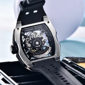 Montre Homme Pagani Design Tonneau et Mouvement Quartz Japonais – Image 9