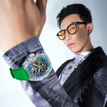 Montre Bonest Gatti Automatique squelette tonneau verre K9 – Image 13
