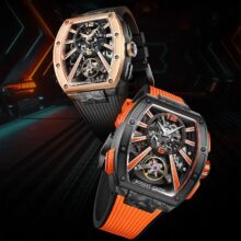 Montre Bonest Gatti Automatique tonneau carbone & acier – Image 7