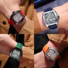 Montre MEGIR homme Automatique squelette sport – Image 9