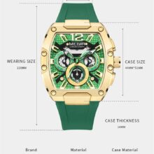 Montre MEGIR homme Chronographe sport militaire étanche – Image 8