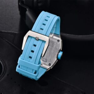 Montre homme Pagani Design tonneau – quartz et bracelet silicone – Image 10