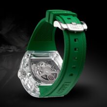 Montre Bonest Gatti   – Automatique squelette tonneau en verre K9 Saphir – Image 12