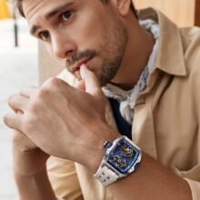 Montre Bonest Gatti Automatique squelette tonneau sport-luxe – Image 4