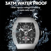 Montre MEGIR homme Automatique mécanique squelette sport – Image 6