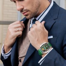 Montre Bonest Gatti   – Automatique squelette tonneau en verre K9 Saphir – Image 11