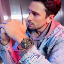Montre Bonest Gatti Automatique tonneau carbone & acier – Image 5