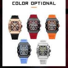 Montre MEGIR 2218 Chronographe sportif étanche, bracelet silicone – Image 7