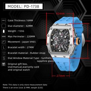 Montre Homme Sport de Luxe PAGANI DESIGN avec Mouvement Automatique – Image 8