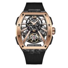 Montre Bonest Gatti Automatique tonneau carbone & acier – Image 3