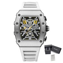 Montre MEGIR 2218 Chronographe sportif étanche, bracelet silicone – Image 5