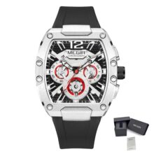 Montre MEGIR homme Chronographe sport militaire étanche – Image 4