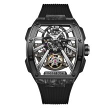 Montre Bonest Gatti Automatique tonneau carbone & acier – Image 2