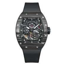Montre Bonest Gatti Automatique squelette tonneau, carbone & alliage – Image 3