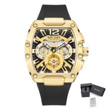 Montre MEGIR homme Chronographe sport militaire étanche – Image 3