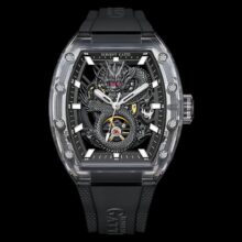 Montre Bonest Gatti   – Automatique squelette tonneau en verre K9 Saphir – Image 5