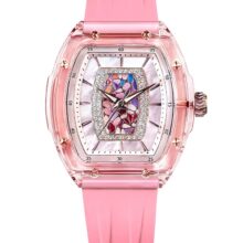 Montre Tsar Bomba Élégance tonneau pastel en quartz – Image 1