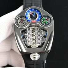 Montre Bugatti moteur V16 inspiré Jacob & Co – Image 9