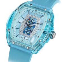 Montre Tsar Bomba Élégance tonneau pastel en quartz – Image 10