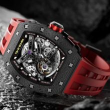Montre Tsar Bomba Automatique carbone, squelette & poignet affirmé – Image 3