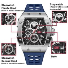 Montre Wishdoit Chronographe sport étanche – Image 10