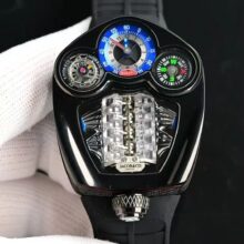 Montre Bugatti moteur V16 inspiré Jacob & Co – Image 7