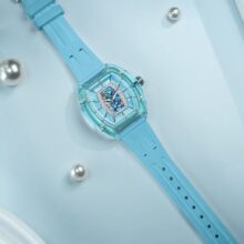 Montre Tsar Bomba Élégance tonneau pastel en quartz – Image 5