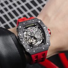 Montre Tsar Bomba Automatique carbone, squelette & poignet affirmé – Image 12