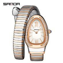 Montre femme SANDA Quartz serpent à style vintage – Image 7