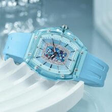 Montre Tsar Bomba Élégance tonneau pastel en quartz – Image 6
