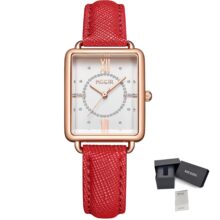 Montre femme Megir Quartz minimaliste rectangle 26 mm – Image 3