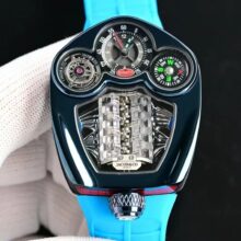 Montre Bugatti moteur V16 inspiré Jacob & Co – Image 5