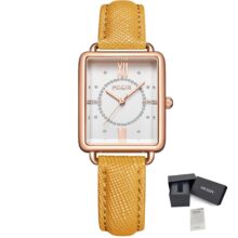 Montre femme Megir Quartz minimaliste rectangle 26 mm – Image 2