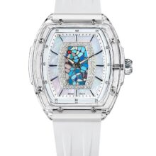 Montre Tsar Bomba Élégance tonneau pastel en quartz – Image 3