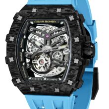 Montre Tsar Bomba Automatique carbone, squelette & poignet affirmé – Image 6