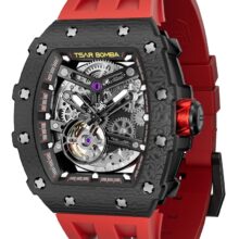 Montre Tsar Bomba Automatique carbone, squelette & poignet affirmé – Image 11